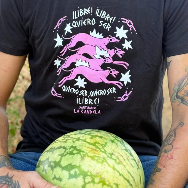 Camiseta Libre Quiero Ser by Nieves Gonzalez (Negro)